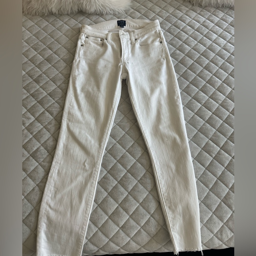 JCrew white skinny denim